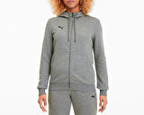 Puma Teamgoal 23 Casuals Hooded Jacket W Kadın Futbol Antrenman Ceketi 65708333 Gri