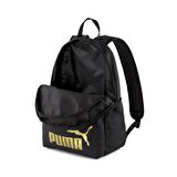 Puma 075487 Phase Siyah-Altın Okul Sırt Çantası