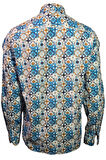 Campione 1709832 Erkek Desenli Gömlek Turquoise