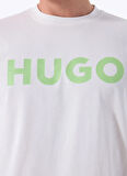 Hugo Bisiklet Yaka Düz Beyaz Erkek T-Shirt 50467556_Dulivio 10229761 01