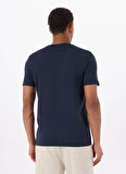 Boss Bisiklet Yaka Lacivert Erkek T-Shirt Thinking