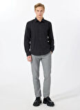 Hugo Slim Fit Siyah Düz Erkek Gömlek 50500216_Ermo 10252145 01