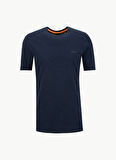 Boss Bisiklet Yaka Lacivert Erkek T-Shirt Tegood