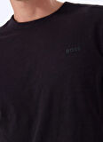 Boss Bisiklet Yaka Siyah Erkek T-Shirt Tegood