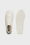 Boss Logolu Deri Sneaker Ayakkabı Erkek AYAKKABI 50522833 101 BEYAZ