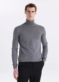 Hugo Dik Yaka Regular Fit Düz Antrasit Erkek Kazak 50474174_San Thomas-M