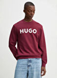 Hugo Bisiklet Yaka Kırmızı Erkek Sweatshırt 50477328_Dem