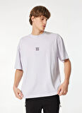 Hugo Bisiklet Yaka Düz Açık Mor Erkek T-Shirt 50521269_Dflofire
