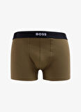 Boss Siyah - Haki Erkek Boxer Trunk 2P Gift