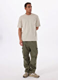 Boss Bisiklet Yaka Bej Erkek T-Shirt Te_cotton