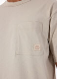 Boss Bisiklet Yaka Bej Erkek T-Shirt Te_cotton