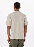 Boss Bisiklet Yaka Bej Erkek T-Shirt Te_cotton