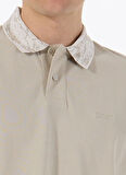 Boss Ekru Erkek Polo T-Shirt Pe_desertcollar