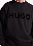 Hugo Bisiklet Yaka Siyah Erkek Sweatshırt 50538778_Dinex