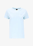 Boss Bisiklet Yaka Düz Mavi Kadın T-Shirt 50506973