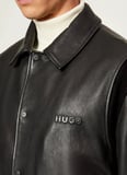 Hugo Siyah Erkek Deri Mont 50546482_Lewick