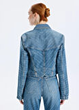 Boss Mavi Kadın Denim Ceket 50542426
