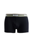 Boss Siyah - Gri Erkek Boxer Trunk 3P Power_