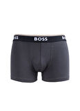 Boss Siyah - Gri Erkek Boxer Trunk 3P Power Design
