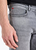 Hugo Normal Bel Slim Fit Gri Erkek Denim Pantolon 50542701_HUGO 708