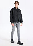 Hugo Normal Bel Slim Fit Gri Erkek Denim Pantolon 50542701_HUGO 708