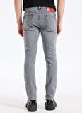 Hugo Normal Bel Slim Fit Gri Erkek Denim Pantolon 50542701_HUGO 708