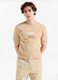 Hugo Bisiklet Yaka Bej Erkek T-Shirt 50542784_Dusplit