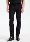 Boss Normal Bel Normal Paça Slim Fit Siyah Erkek Pantolon Delaware
