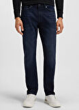 Boss Normal Bel Normal Paça Slim Fit Lacivert Erkek Pantolon Delaware