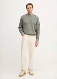 Boss Bisiklet Yaka Gri - Mavi Erkek Sweatshırt We_Functional_50554314