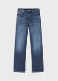 Boss Yüksek Bel Düz Paça Oversize Koyu Mavi Kadın Denim Pantolon 50552376