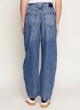 Boss Yüksek Bel Bol Paça Oversize Mavi Kadın Denim Pantolon 50552469