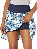Puma Pwrshape Watercolor Floral Golf Skirt - Kadın Şortlu Etek