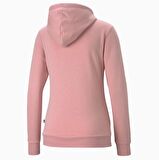 Puma Ess Cropped Logo Hoodie - Kadın Pembe Sweatshirt - 586791 80
