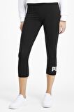 ESS 3/4 Logo Leggings Siyah Kadın Tayt