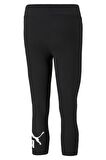 ESS 3/4 Logo Leggings Siyah Kadın Tayt