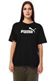 Puma ESS Logo Boyfriend Tee Puma Black Kadın T-Shirt