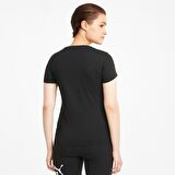 Puma Ess Logo Tee Kadın Siyah T-shirt - 58677401