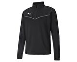 Puma Teamrise 1 4 Zip Top Erkek Futbol Antrenman Uzun Kollu Tişört 65739403 Siyah