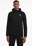 Puma EVOSTRIPE Core FZ Hoodie SİYAH Erkek Eşofman Üstü