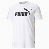 Puma Ess Logo Tee Beyaz Erkek Tişört 586666 02