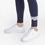 Puma Puma Skye Clean Puma White-Puma White-Pu Beyaz-Gümüş Kadın Günlük Ayakkabı