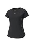 Puma Bisiklet Yaka Siyah Kadın T-Shirt 52082901 RUN COOLadapt SS TEE W