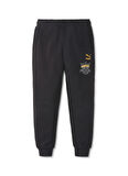 Puma Siyah Erkek Çocuk Lastikli Uzun Düz Eşofman Altı 53179601 LIL PUMA Sweatpants