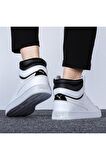 Puma Shuffle Mid - Erkek Beyaz - Siyah-Bilekli Spor Ayakkabı - 380748 01
