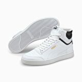 Puma Shuffle Mid - Erkek Beyaz - Siyah-Bilekli Spor Ayakkabı - 380748 01