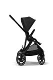 Gazelle S (Black Şasi) İkiz Bebek Arabası (Moon Black)