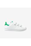 adidas Beyaz - Yeşil Erkek Çocuk Yürüyüş Ayakkabısı FX7534 STAN SMITH CF C
