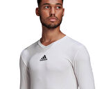 adidas Team Base Tee Erkek Futbol Uzın Kollu Antrenman Tişörtü GN5676 Beyaz