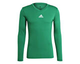 adidas Team Base Tee Erkek Futbol Antrenman Uzun Kollu Tişört GN7504 Yeşil